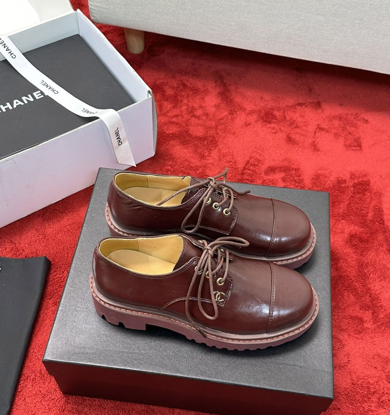 Ch*el leather shoes